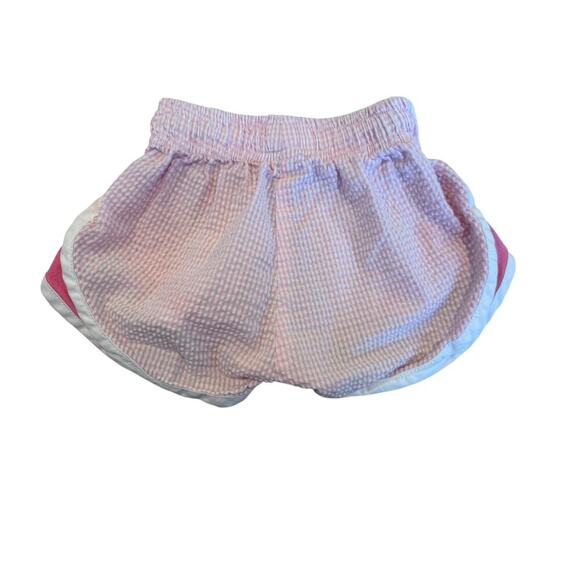 Color Works Girls Pink Gingham Athletic Shorts Size 2T - Picture 3 of 5